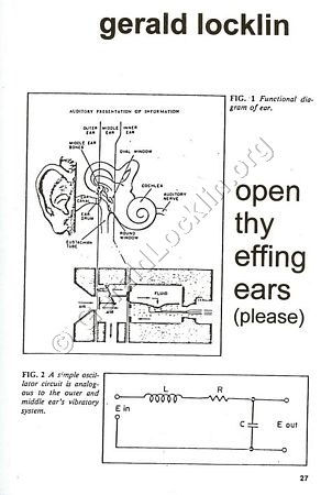 Open Thy Effing Ears (Please)